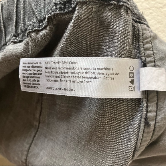 Eileen Fisher Gray Boho Coastal Grandma Pull On Tencel Drawstring Joggers L - Picture 9 of 9